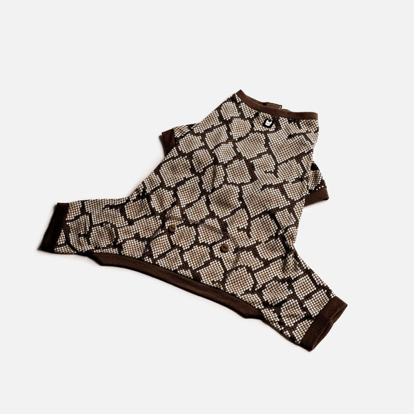 Snakeskin Dog Pajama – Lounge Like a Boss, Nap Like a Star!