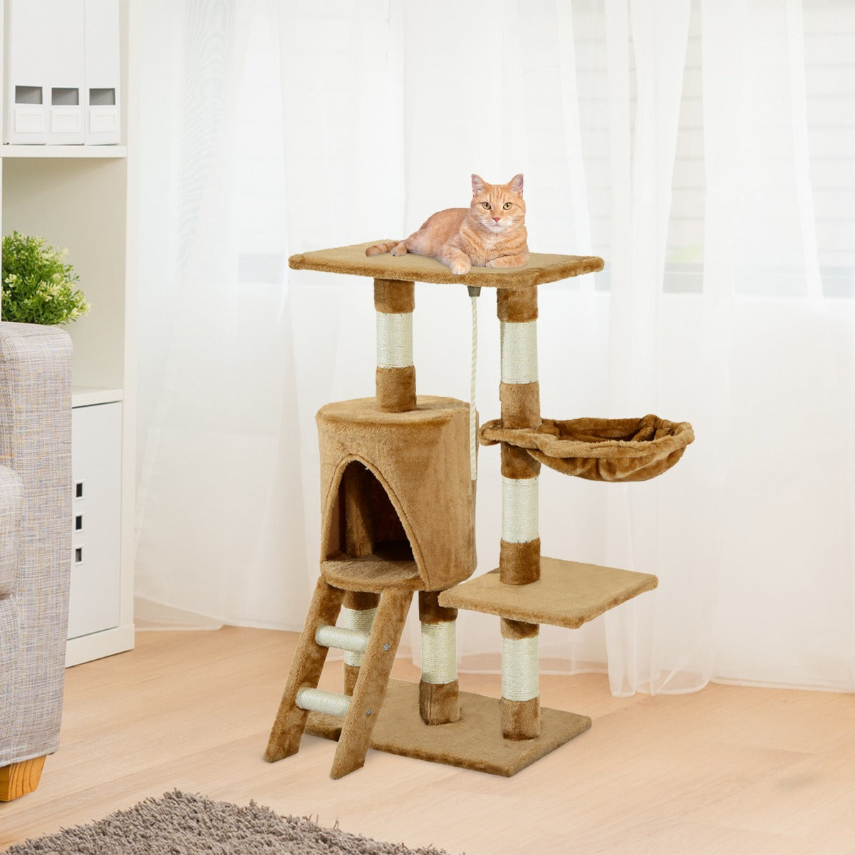 PawHut Cat Activity Tree Tower – The Ultimate Playground for Your Feline Royalty!