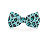 Blue Cheetah Print Dog Bow Tie: Wild Style for Your Pup!