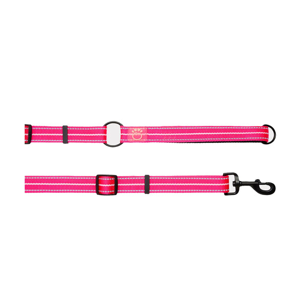 NEW GF PET® Reflective 6-in-1 Dog Leash –  Neon Pink