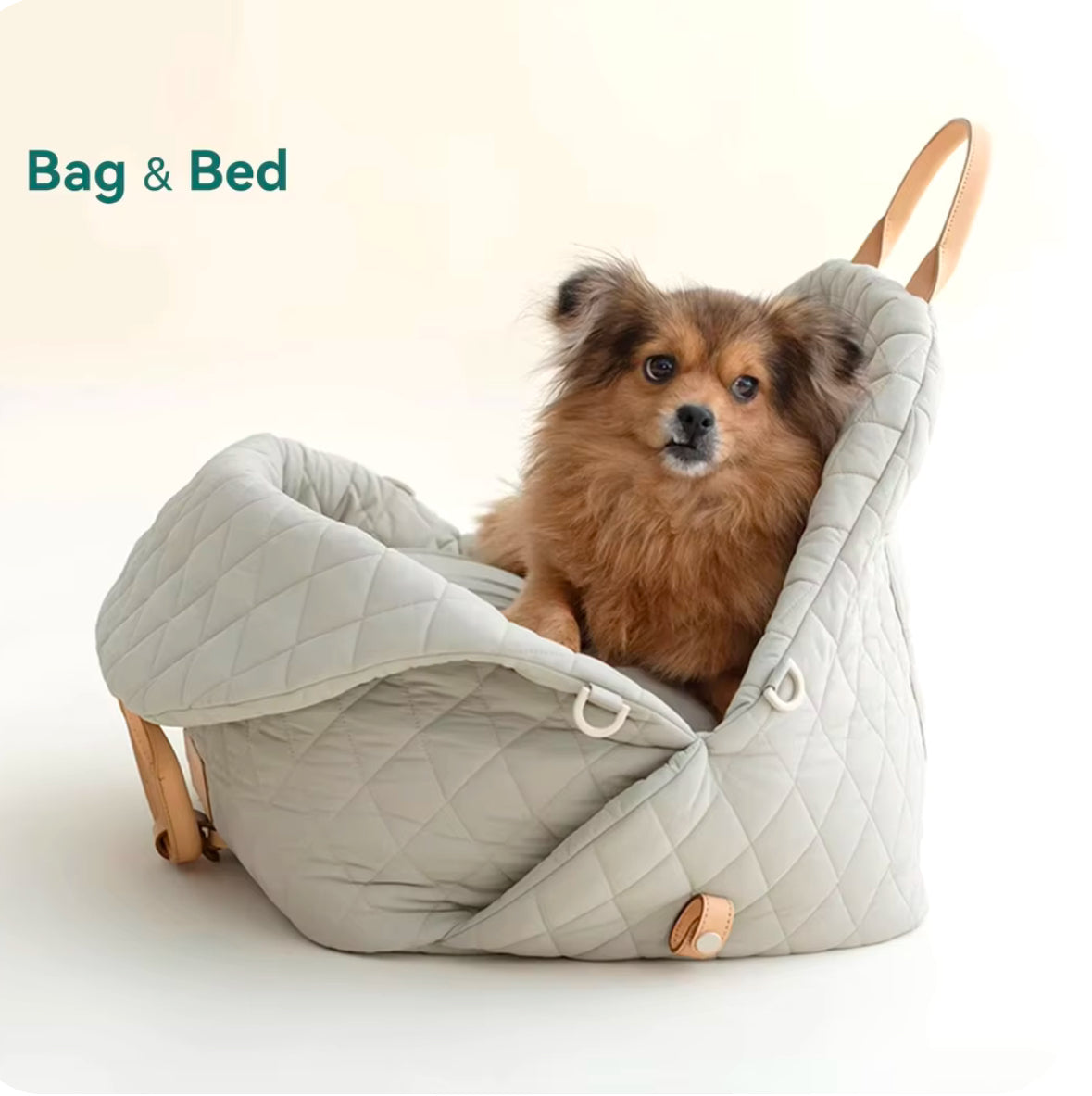 Designer Pet Carrier Purse: 2-in-1 Travel Bed & Car Seat