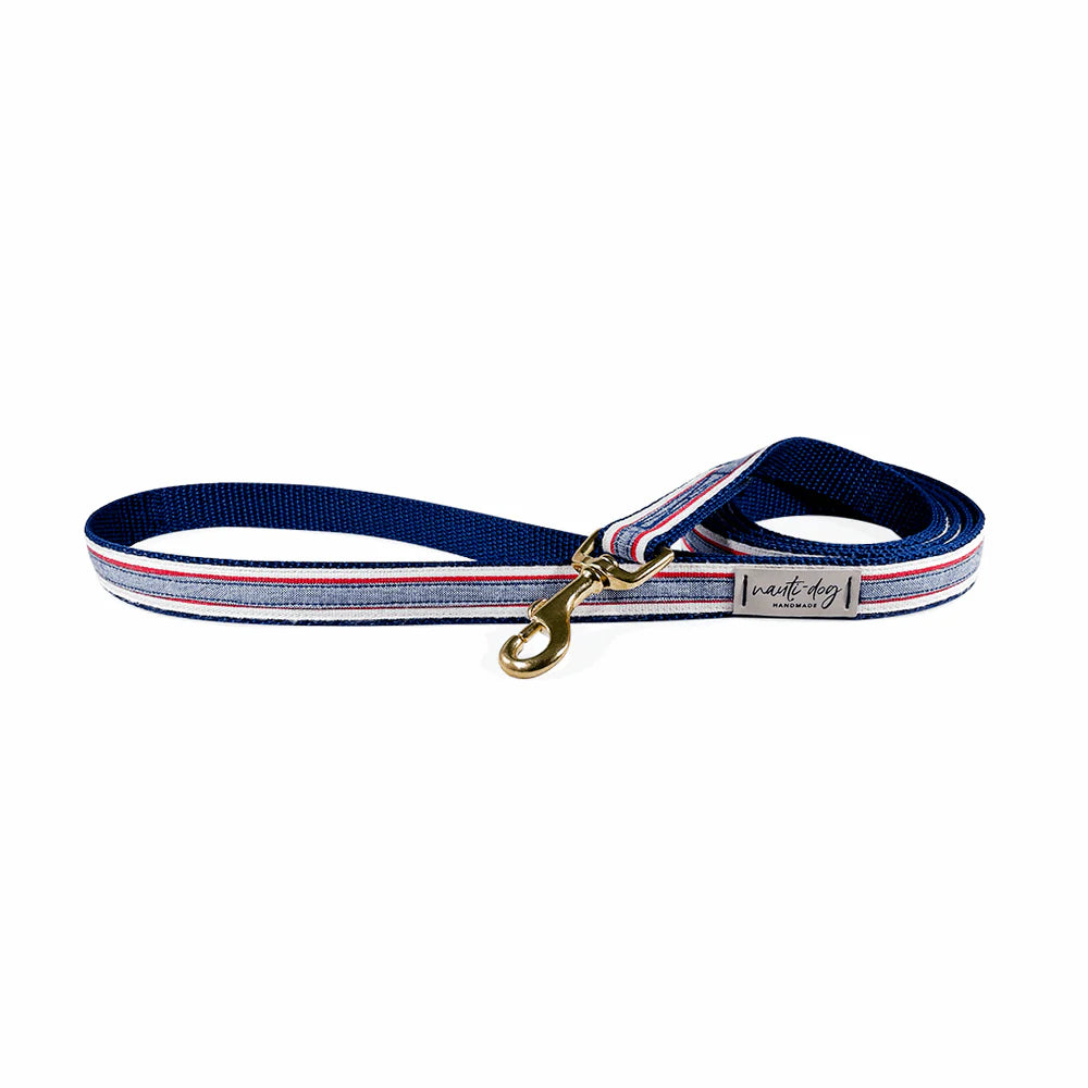 Chambray Floral Ribbon Leash – Classic Style Meets Unmatched Durability