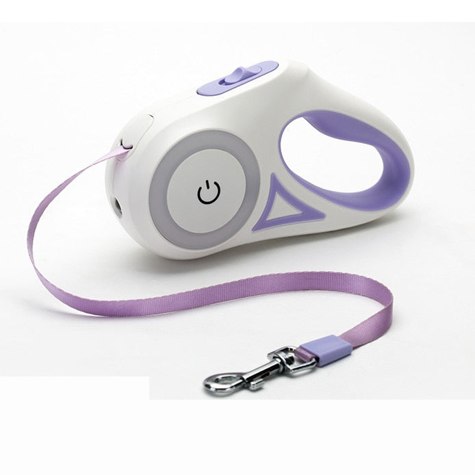 Automatic Retractable Lighting Leash: Light Up Every Adventure!