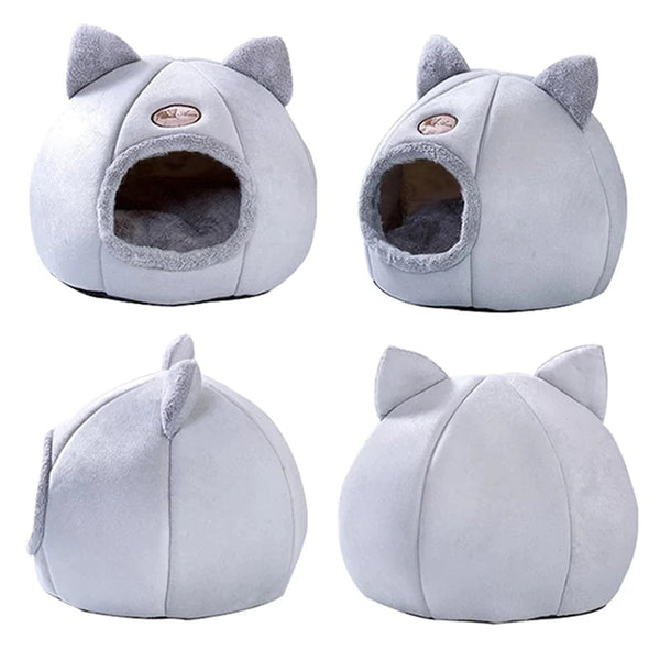 Snuggle Hut with Ears – The Ultimate Cozy Hideaway for Your Furry Friend!