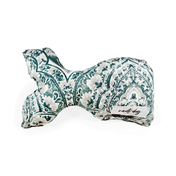 Morocco Jade Damask Wubby Dog Toy – Snuggles, Squeaks, and Style!