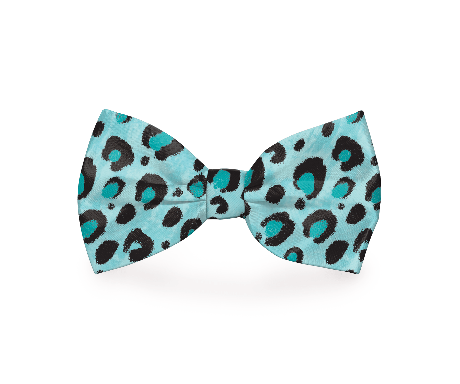 Blue Cheetah Print Dog Bow Tie: Wild Style for Your Pup! - Animal Minds