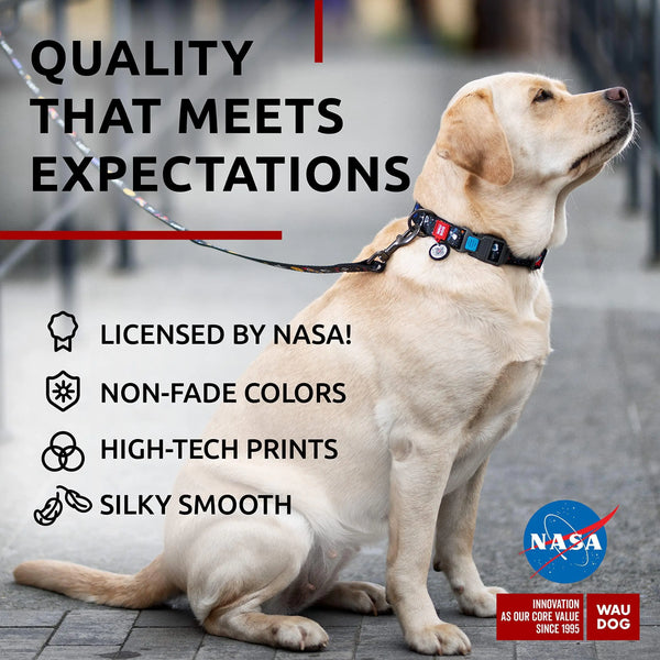 NASA Nylon Dog Collar – Launch Your Pup’s Style Into Orbit! 🚀