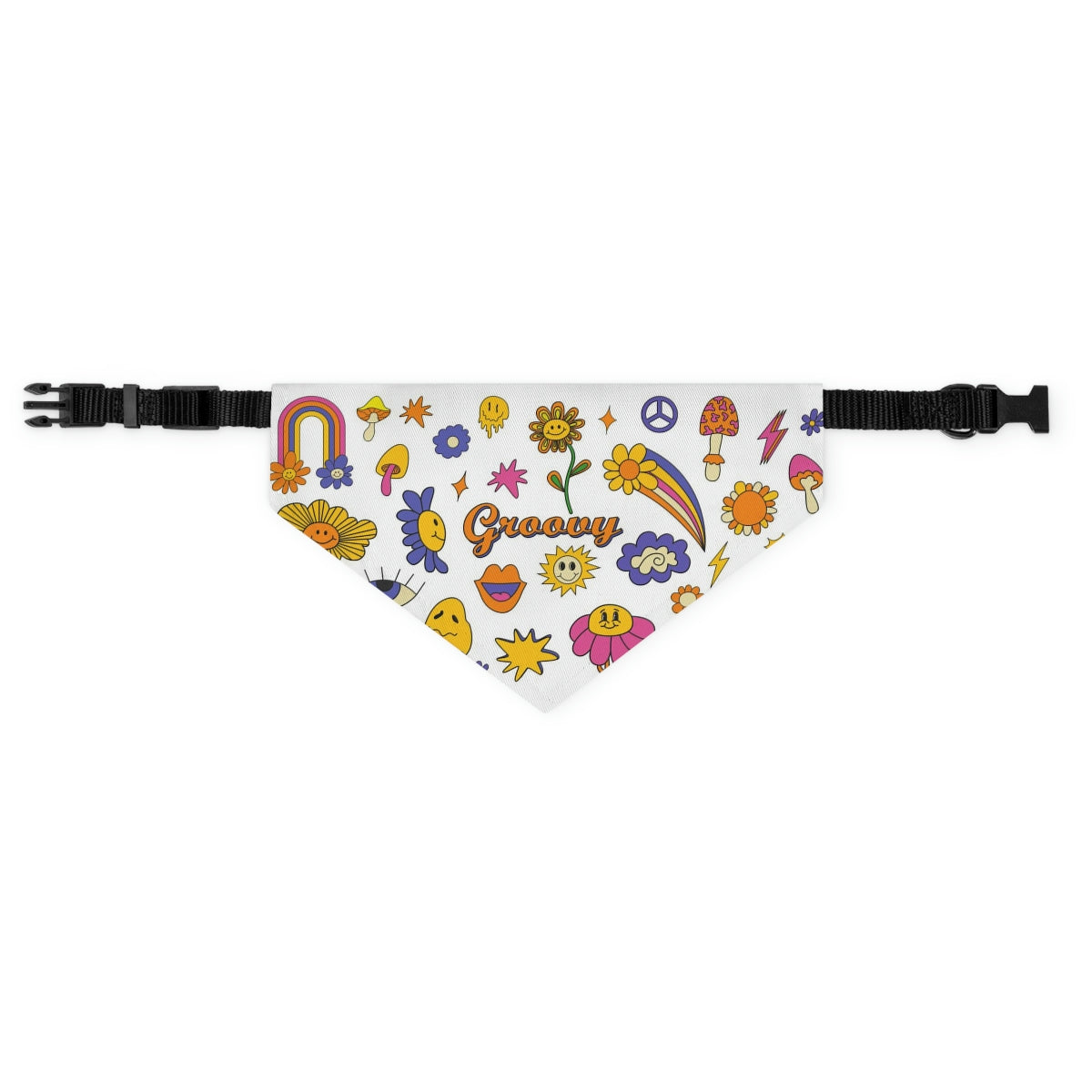 Groovy Pet Bandana Collar – Unleash the Funk & Let Your Pet Rock the Vibes!