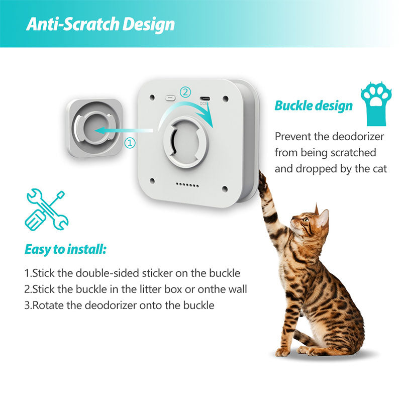 Smart Cat Litter Box Deodorizer & Sterilizer: Keep Your Litter Box Fresh 24/7! 🐾✨