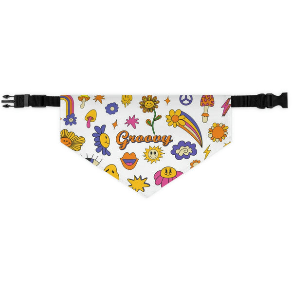 Groovy Pet Bandana Collar – Unleash the Funk &amp; Let Your Pet Rock the Vibes!