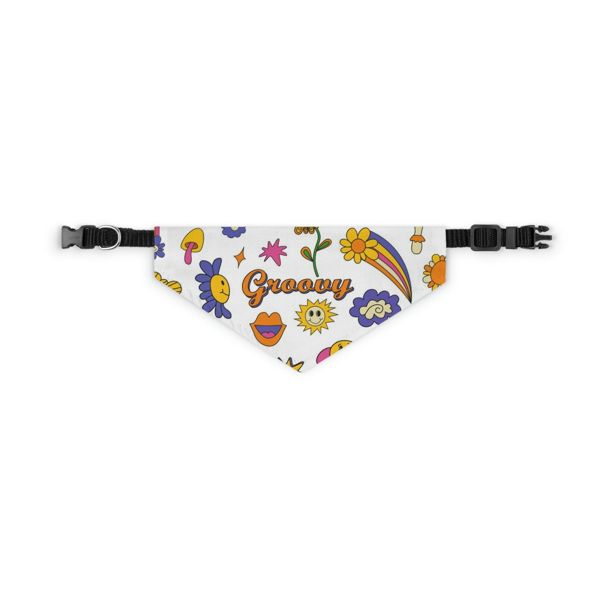 Groovy Pet Bandana Collar – Unleash the Funk & Let Your Pet Rock the Vibes!