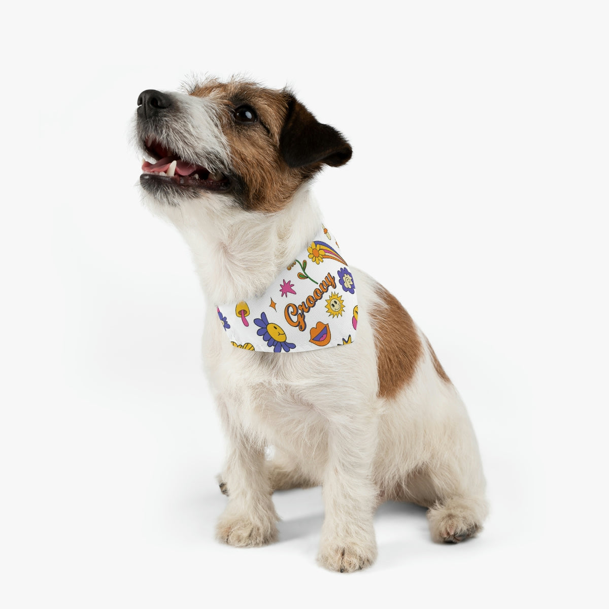 Groovy Pet Bandana Collar – Unleash the Funk & Let Your Pet Rock the Vibes!