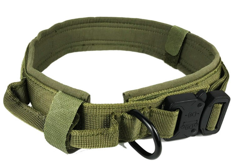 Heavy-Duty Dog Collar with Handle – Comfort Meets Control