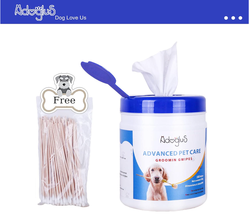 AdogluS All-Purpose Pet Wipes – From Head to Tush, We've Got Your Pet Covered! 🐾