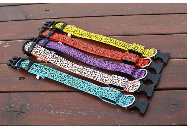 Fashion Leopard Adjustable Led Dog Collar - Animal Minds