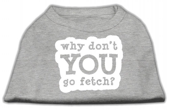 You Go Fetch Screen Print Shirt (Grey) – Fetch Fun, Serve Looks! 🐾🎾