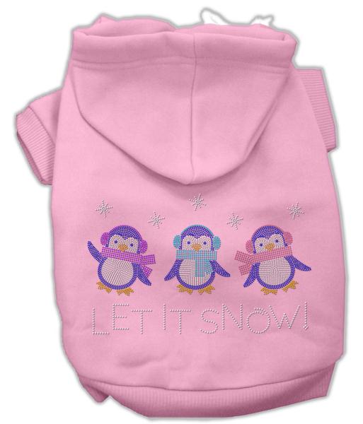 Let it Snow Penguins Rhinestone Hoodie – Cozy, Cute, and Ready for Winter Fun!