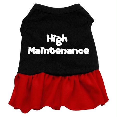 High Maintenance Dress (Black with Red) – Because Your Pup Deserves to be Fabulous!