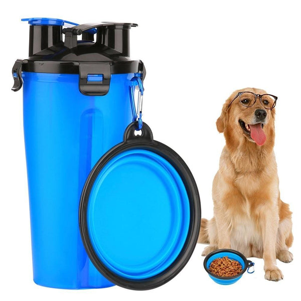 Yap & Paw 2-in-1 Water Bottle & Snack Set