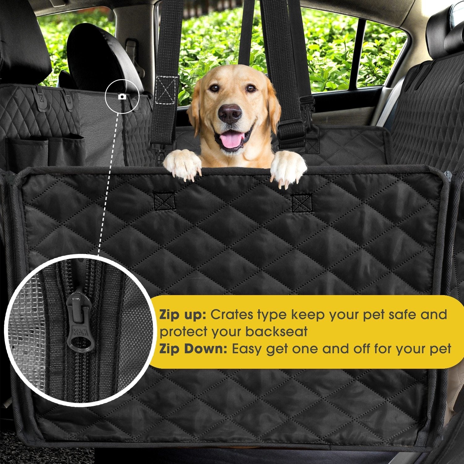 Waterproof Pet Car Seat Covers: Keep Your Car Clean & Your Pup Happy!