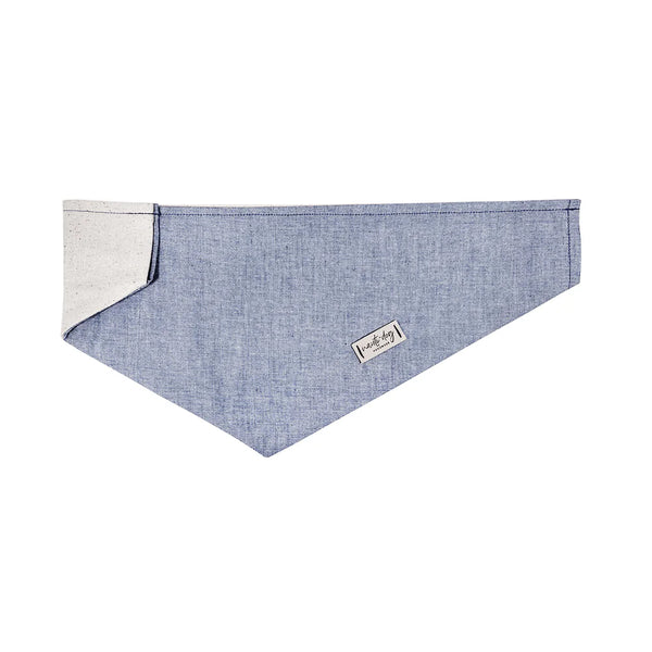 Chambray Dog Bandanna – Preppy, Classic, and Always Stylish